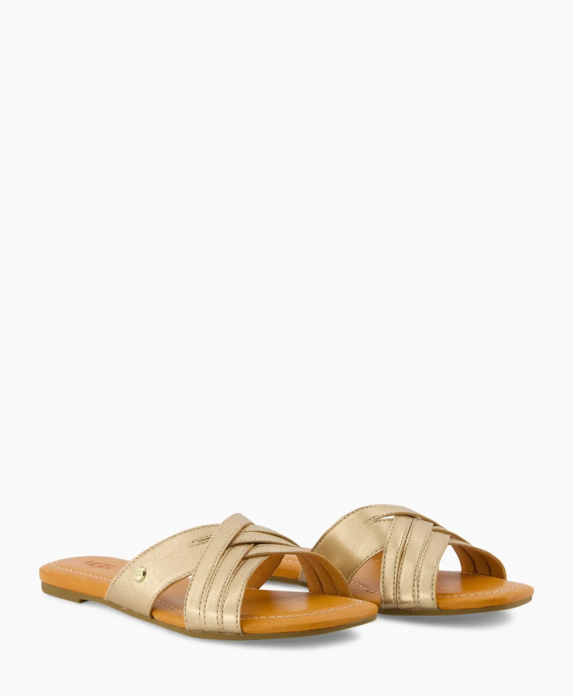 Sandalen^Ugg Sandaal Zonder Hak W Kenleigh Slide Goud