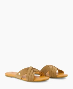 Sandalen^Ugg Sandaal Zonder Hak W Kenleigh Slide Bruin
