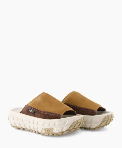Sandalen^Ugg Sandaal Zonder Hak W Venture Daze Slide Licht Bruin