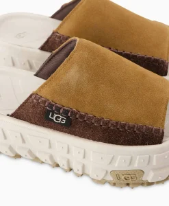 Sandalen^Ugg Sandaal Zonder Hak W Venture Daze Slide Licht Bruin