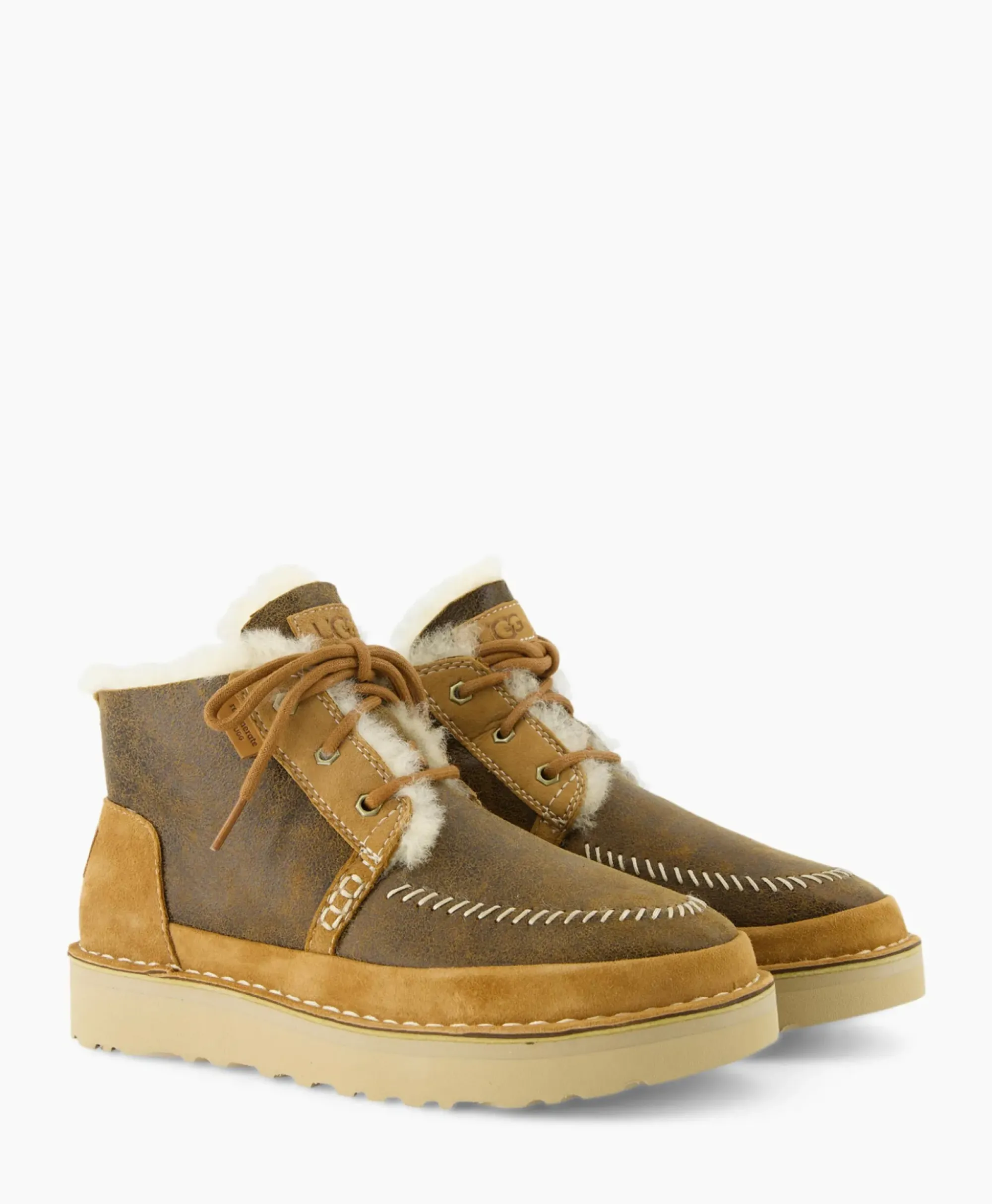 Laarzen^Ugg Veterboot Neumel Cognac