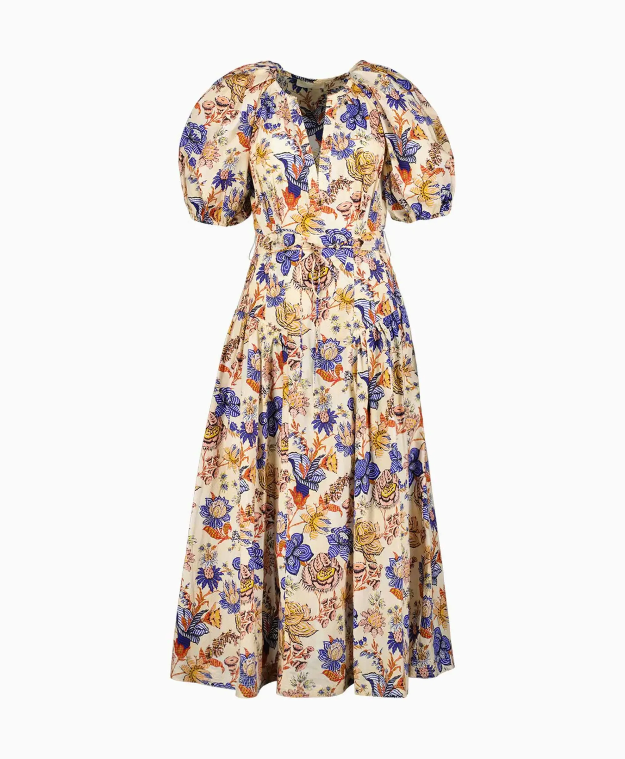 Jurken^Ulla Johnson Midi Jurk Carina Oranje