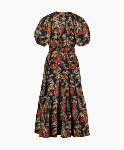Jurken^Ulla Johnson Midi Jurk Olina Bruin