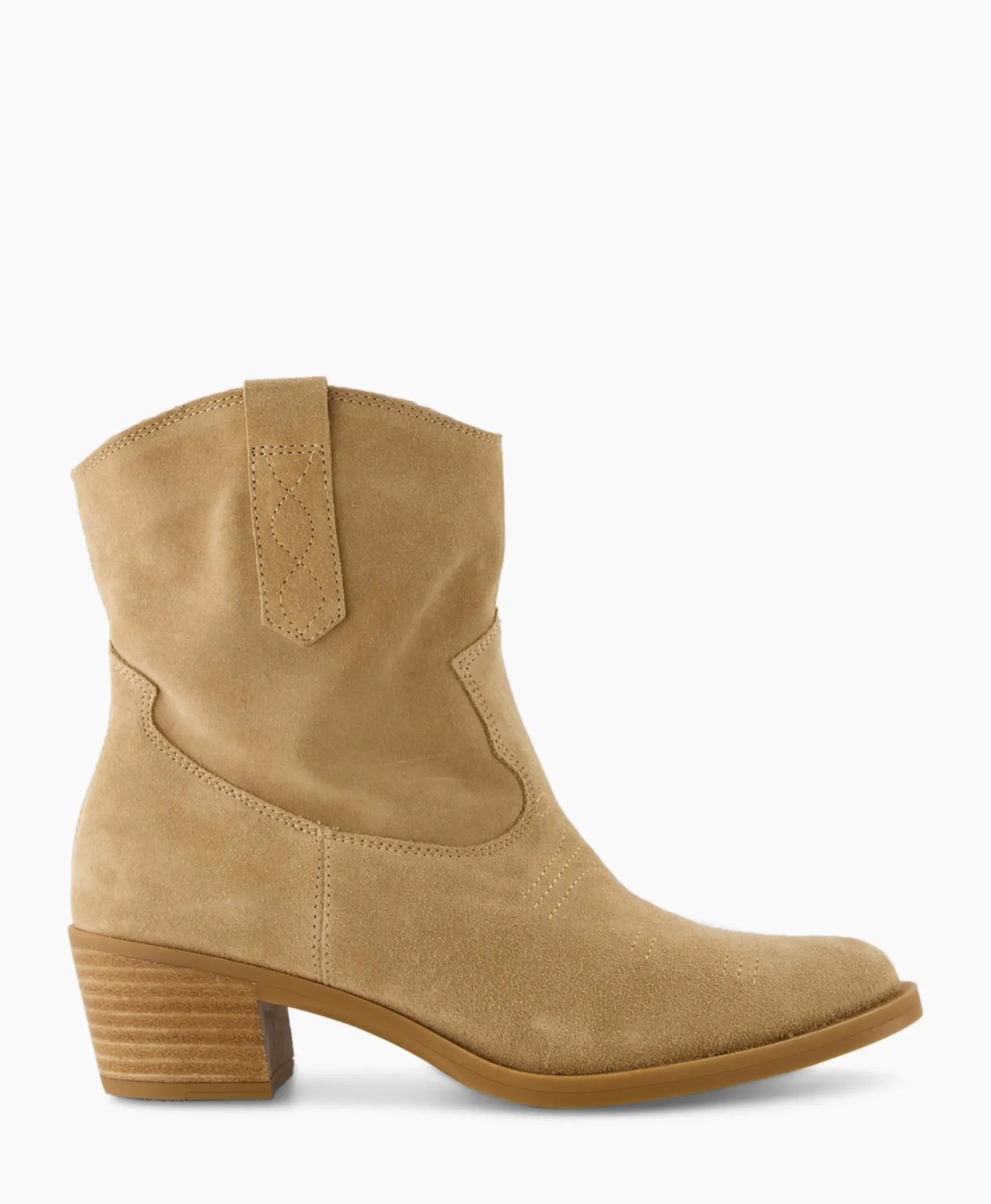Laarzen^Unisa Enkellaars Gwen_Bs Beige