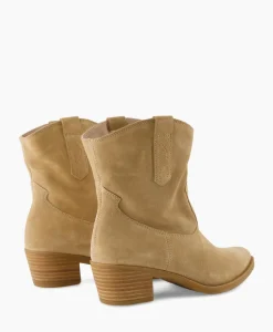 Laarzen^Unisa Enkellaars Gwen_Bs Beige