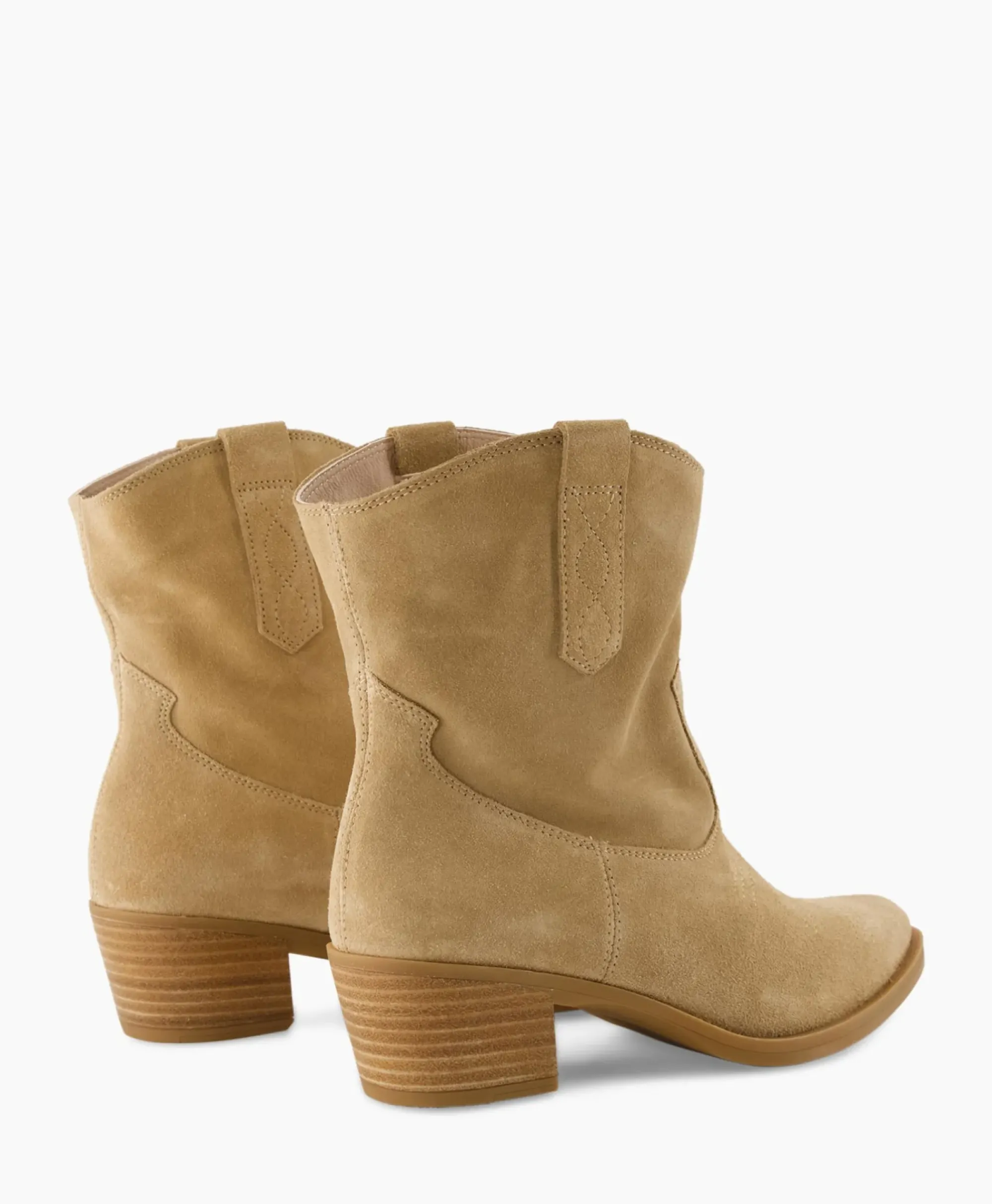 Laarzen^Unisa Enkellaars Gwen_Bs Beige