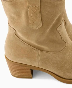 Laarzen^Unisa Enkellaars Gwen_Bs Beige