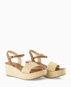 Sandalen^Unisa Sandaal Met Hak Kebek_Mar Bruin