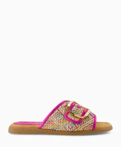 Sandalen^Unisa Sandaal Zonder Hak Crayyu Bruin Dessin