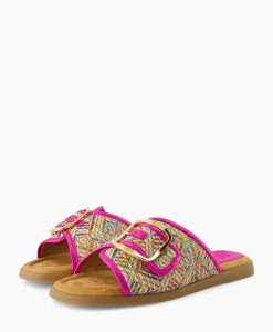 Sandalen^Unisa Sandaal Zonder Hak Crayyu Bruin Dessin