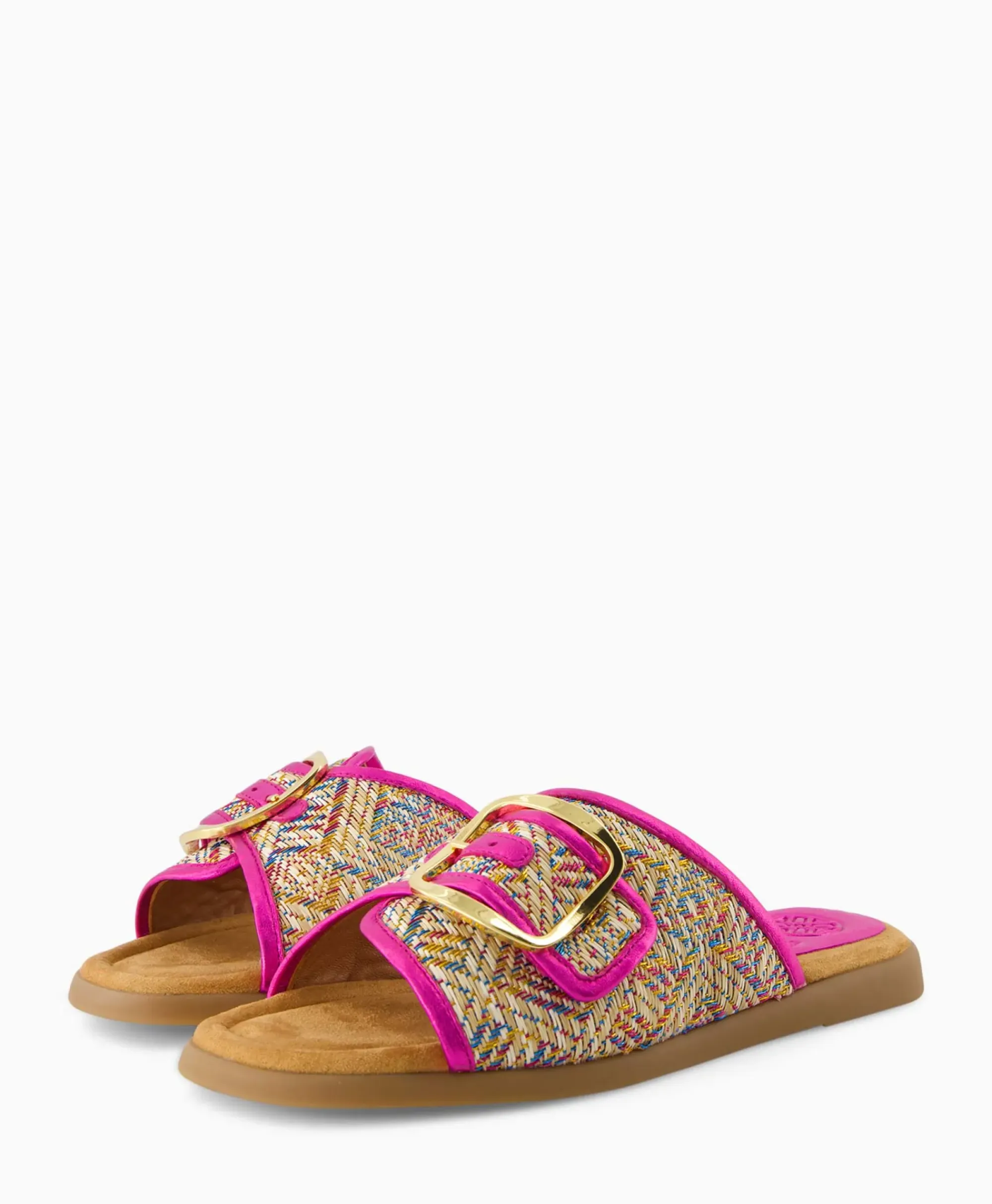 Sandalen^Unisa Sandaal Zonder Hak Crayyu Bruin Dessin