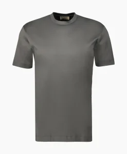 T-Shirts^Valenza T-Shirt Interlock Supima Donkergrijs