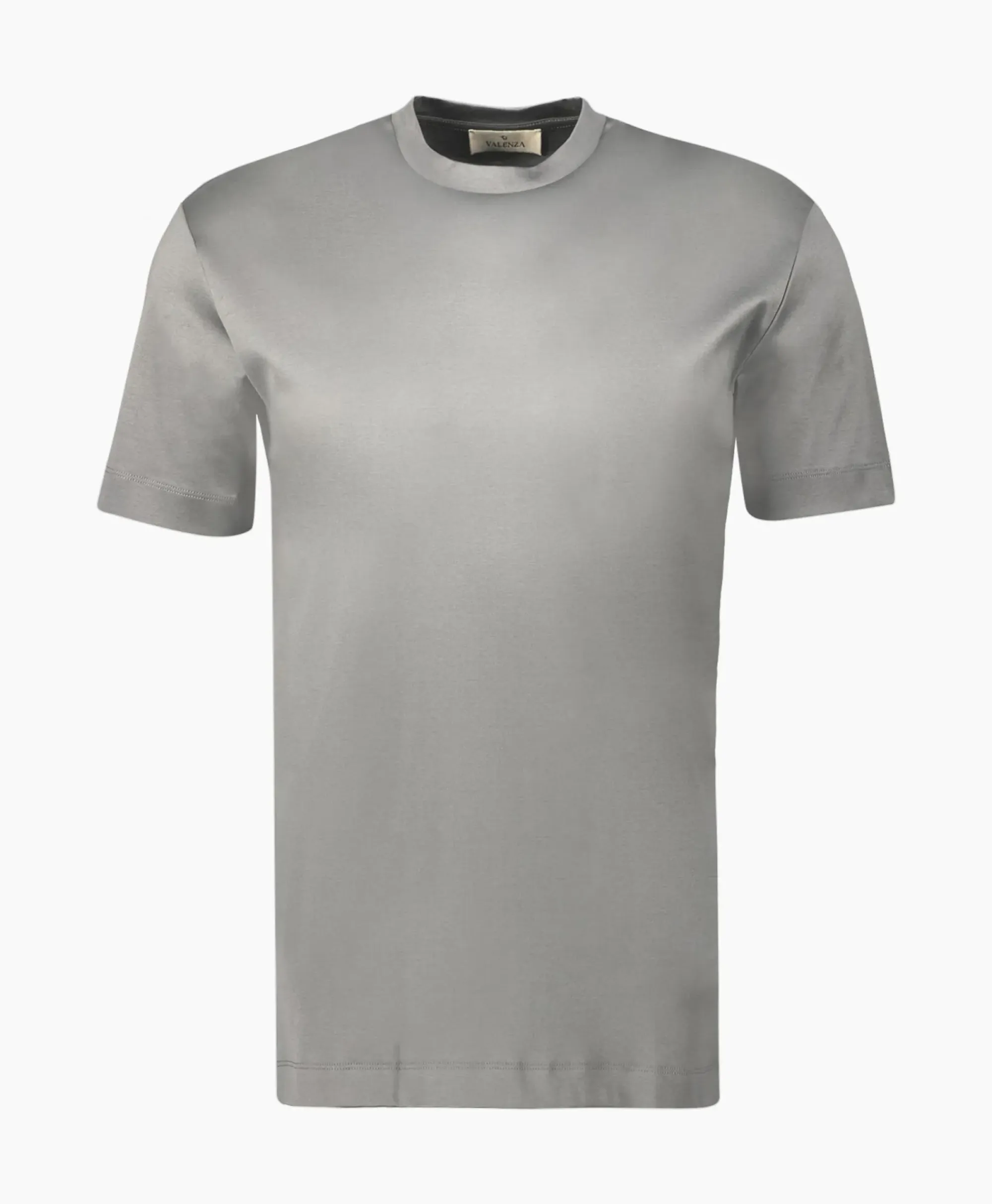 T-Shirts^Valenza T-Shirt Interlock Supima Licht Grijs