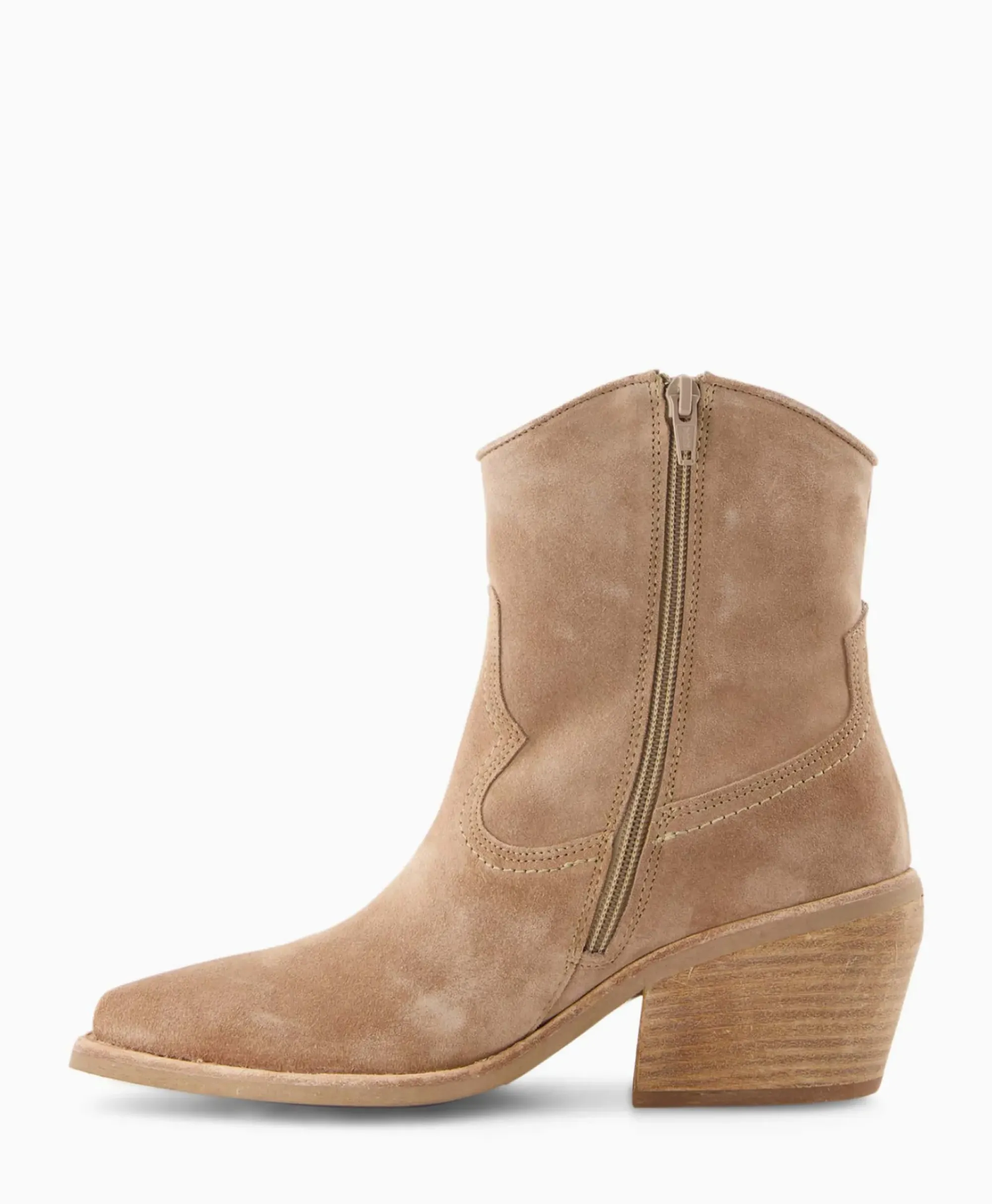 Laarzen^Via Vai Enkellaars Eveline Beige