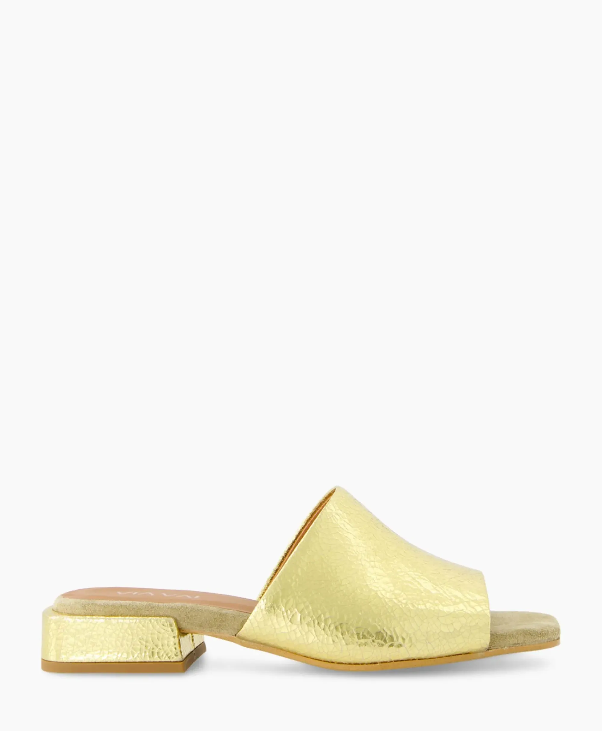Sandalen^Via Vai Sandaal Met Hak Gigi Luna Goud