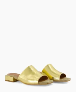Sandalen^Via Vai Sandaal Met Hak Gigi Luna Goud