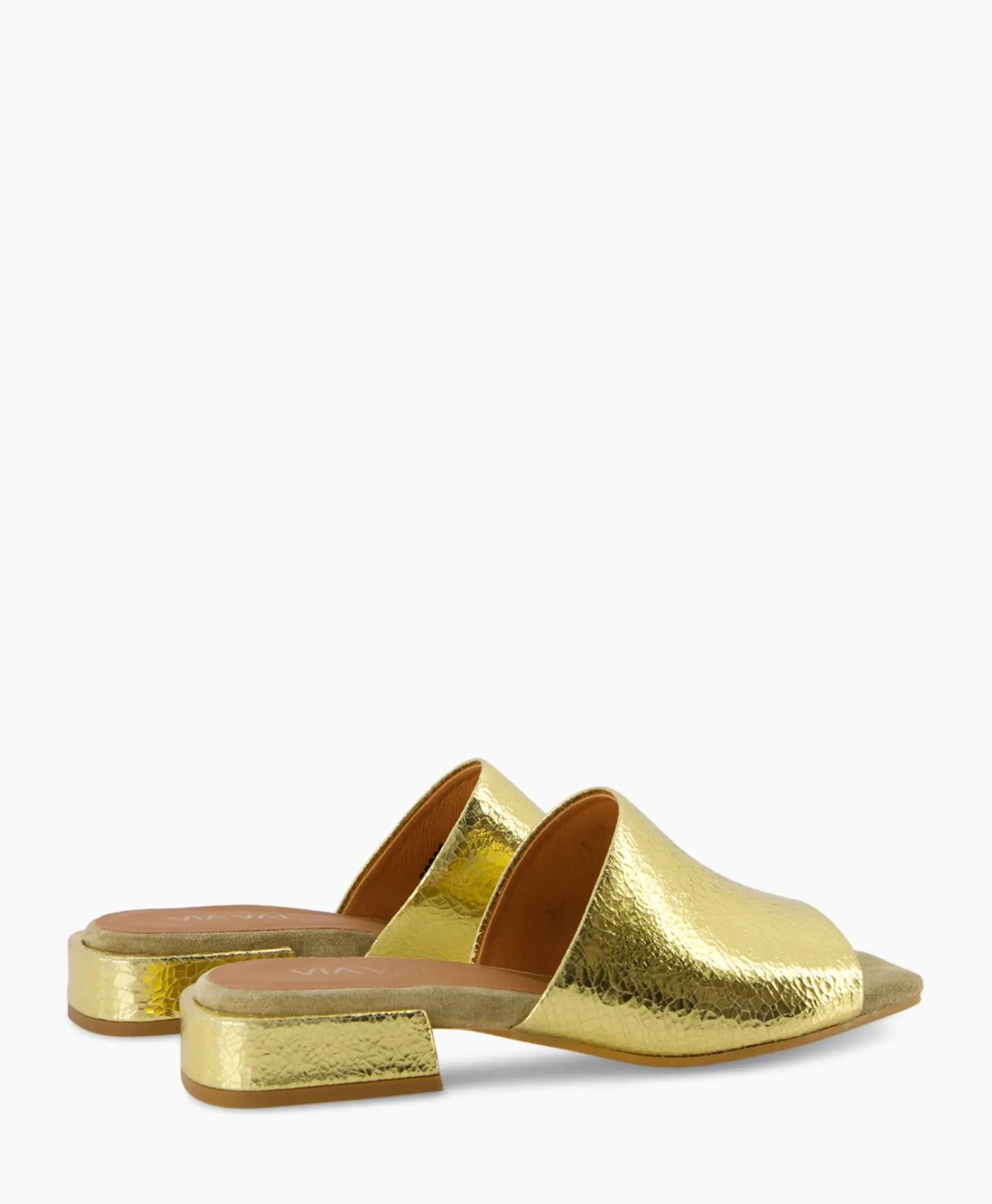 Sandalen^Via Vai Sandaal Met Hak Gigi Luna Goud