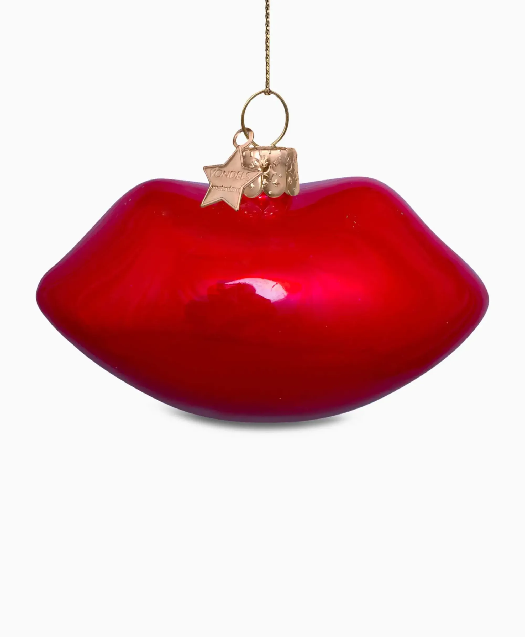 Lifestyle^Vondels Kerstbal Lippen Rood