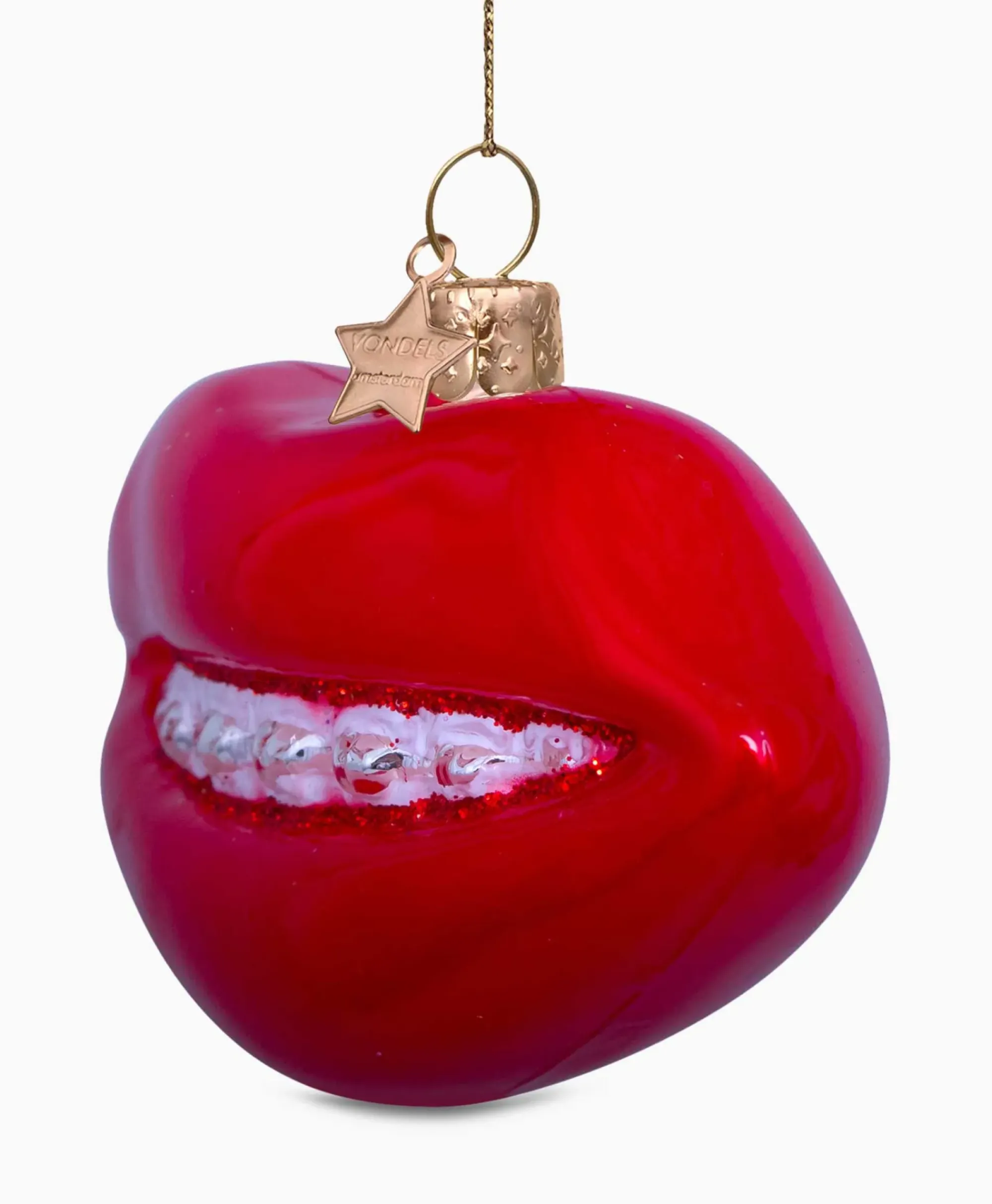 Lifestyle^Vondels Kerstbal Lippen Rood