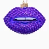 Lifestyle^Vondels Kerstbal Lippen Paars