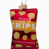 Lifestyle^Vondels Kerstbal Naturel Chips Rood