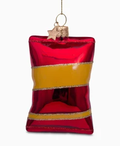 Lifestyle^Vondels Kerstbal Naturel Chips Rood