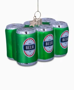 Lifestyle^Vondels Kerstbal Sixpack Bier Groen