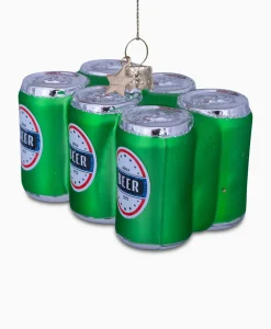 Lifestyle^Vondels Kerstbal Sixpack Bier Groen