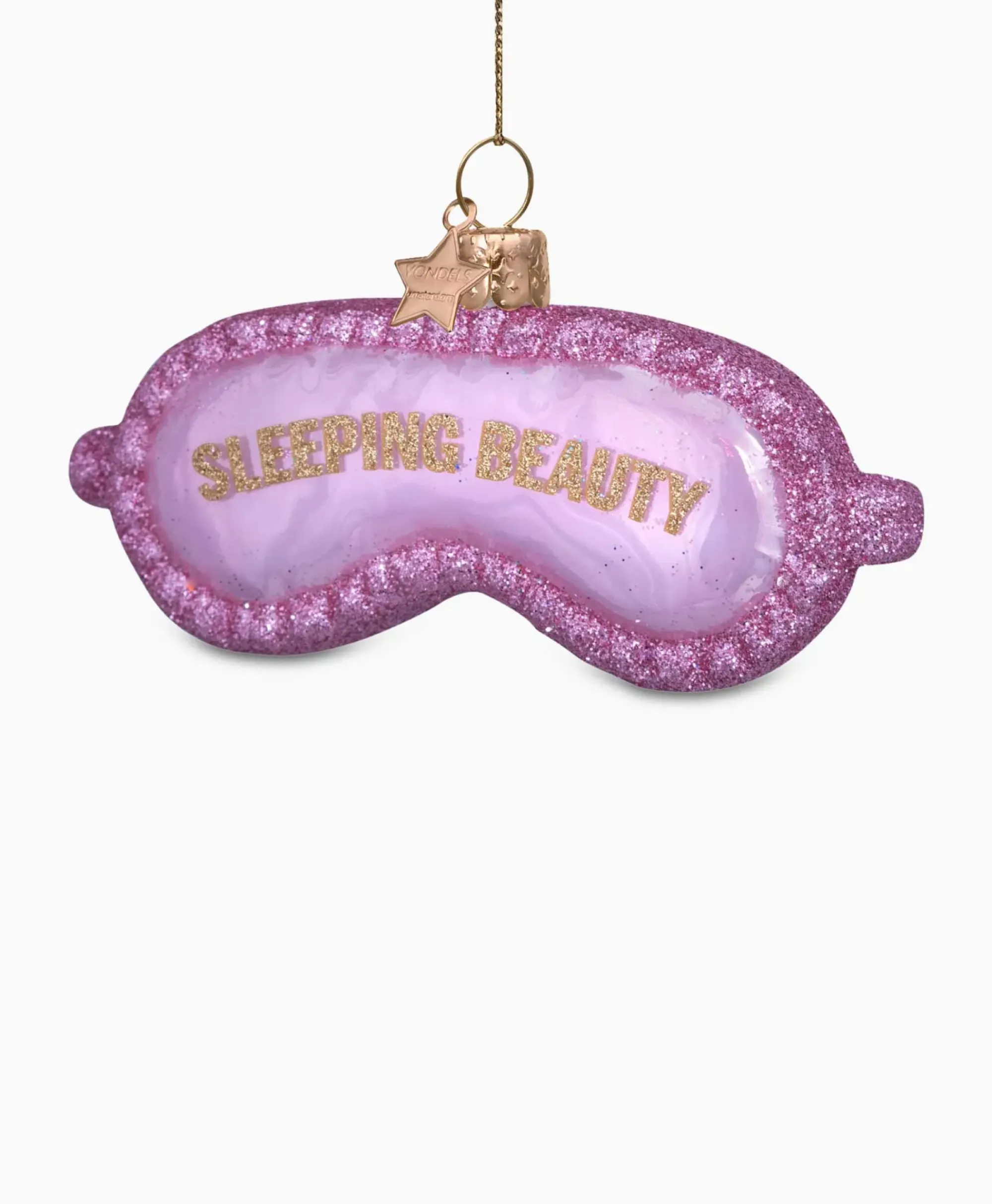 Lifestyle^Vondels Kerstbal Sleeping Beauty Slaapmasker Pink