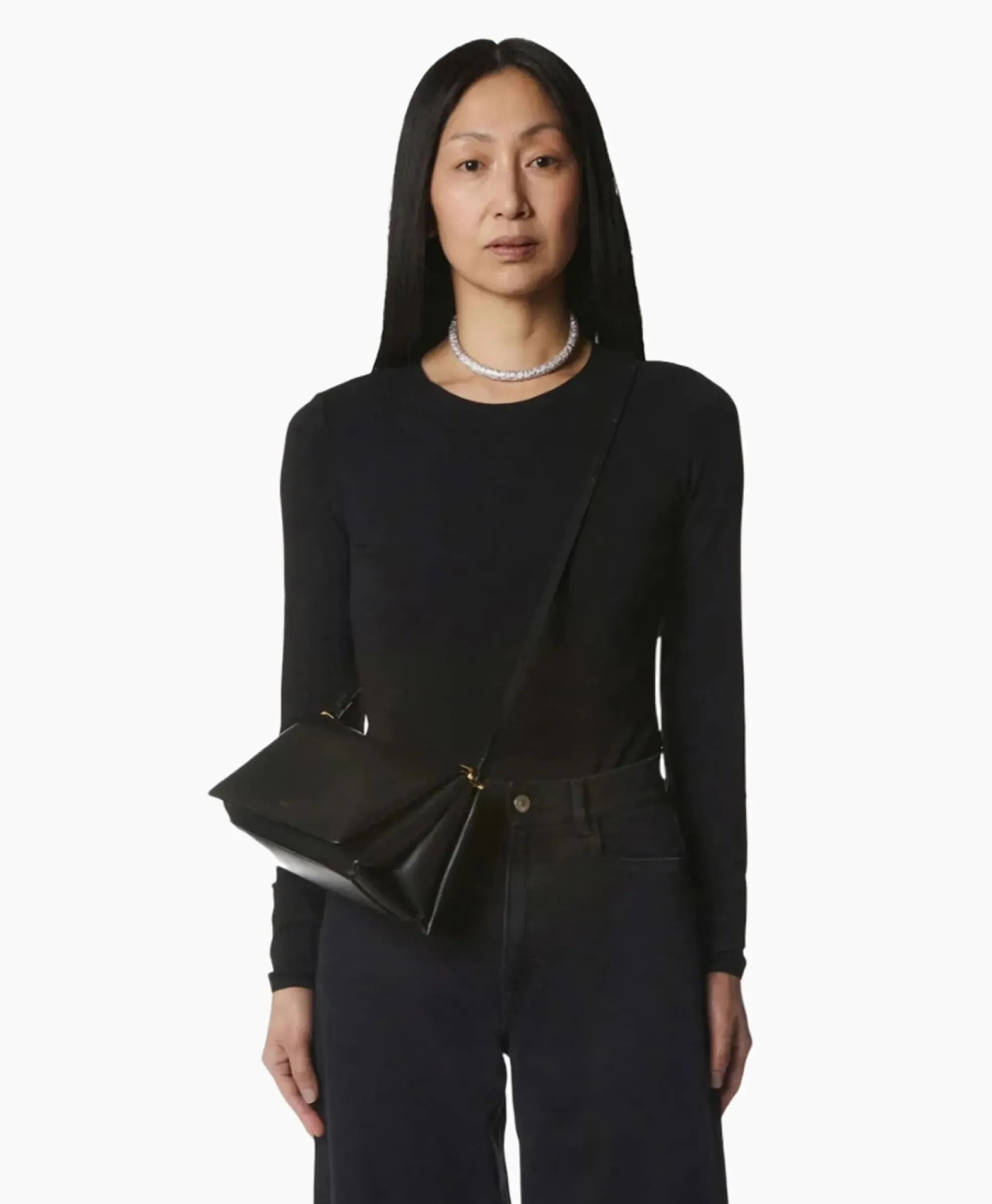 Tassen^Wandler Schouder / Hand Tas Uma Baguette Zwart