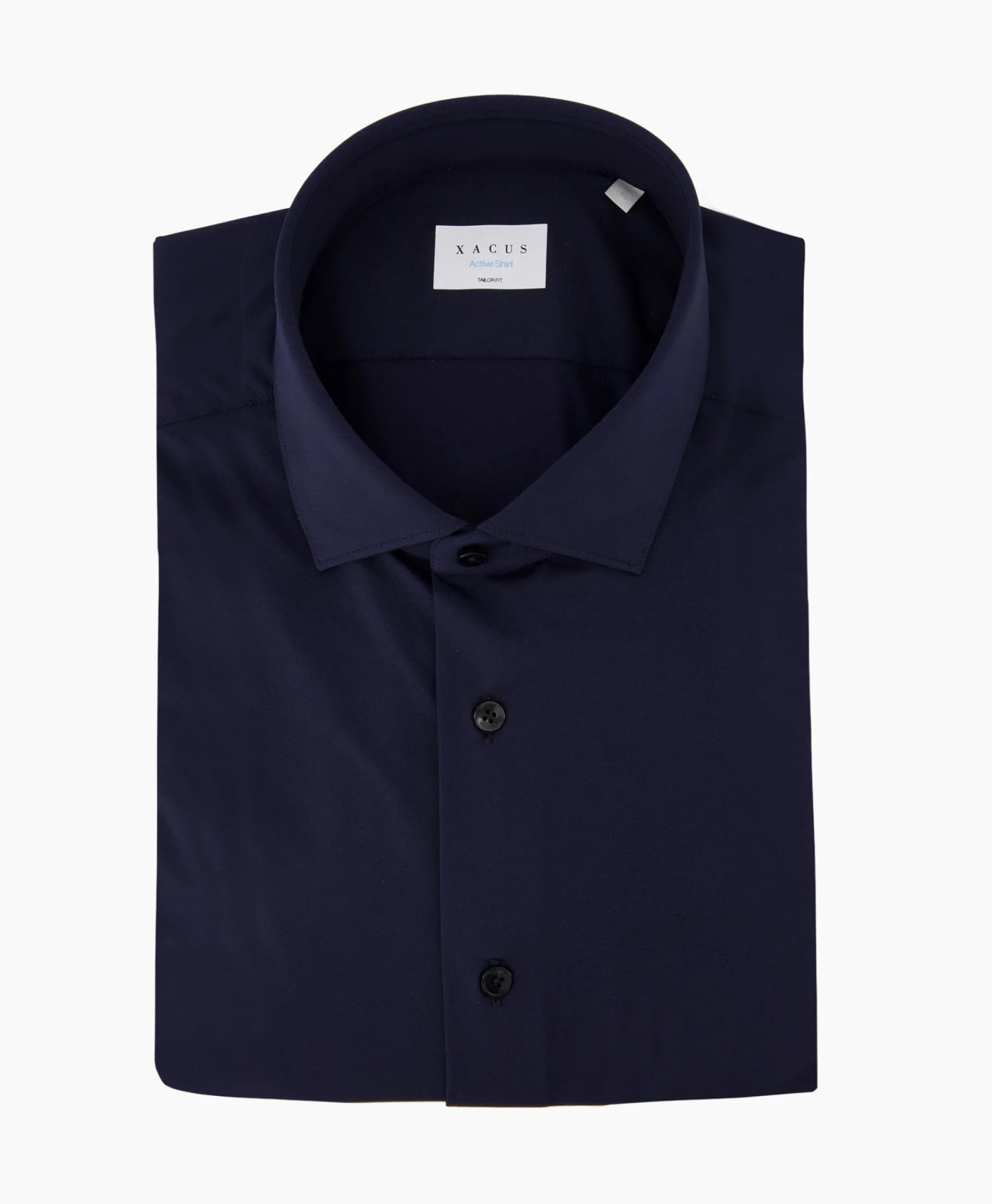 Overhemden^Xacus Active Shirt Donker Blauw