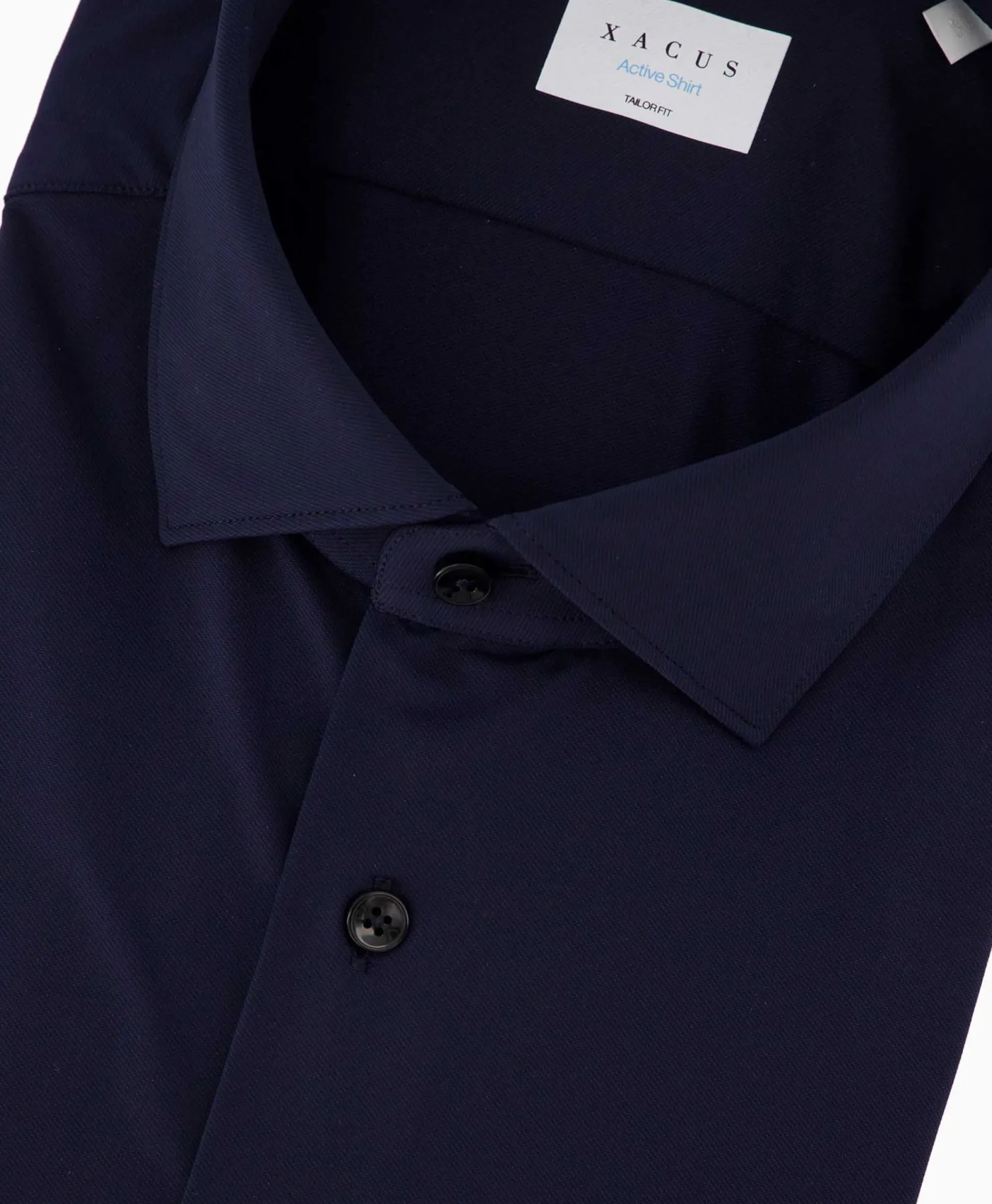 Overhemden^Xacus Active Shirt Donker Blauw