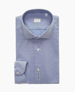Overhemden^Xacus Active Shirt Midden Blauw