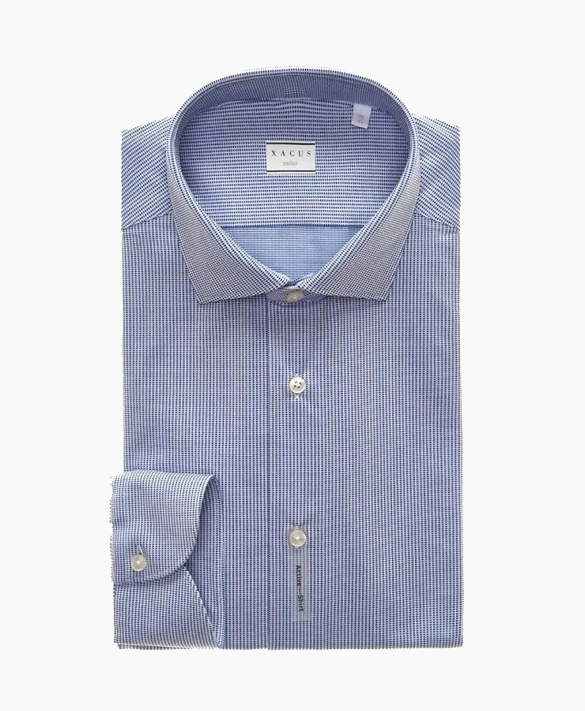 Overhemden^Xacus Active Shirt Midden Blauw