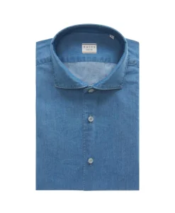 Overhemden^Xacus Casual Shirt Blauw