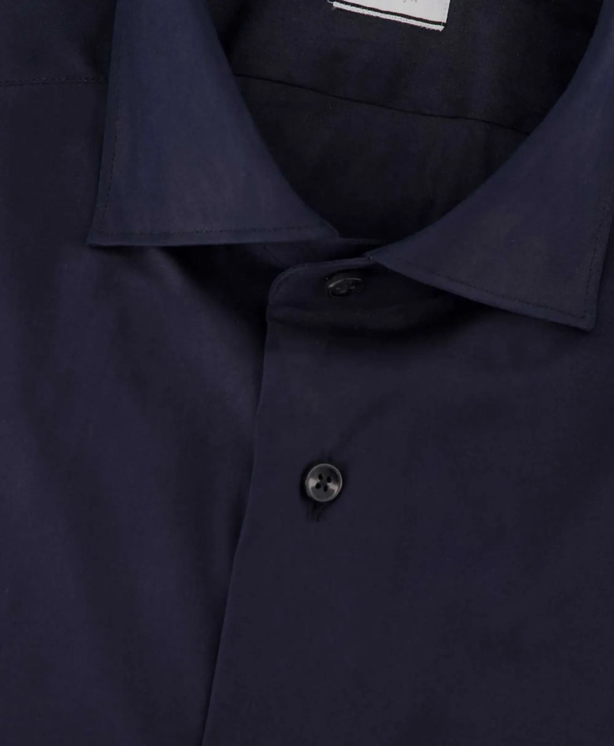 Overhemden^Xacus Tailor Fit Shirt Donker Blauw