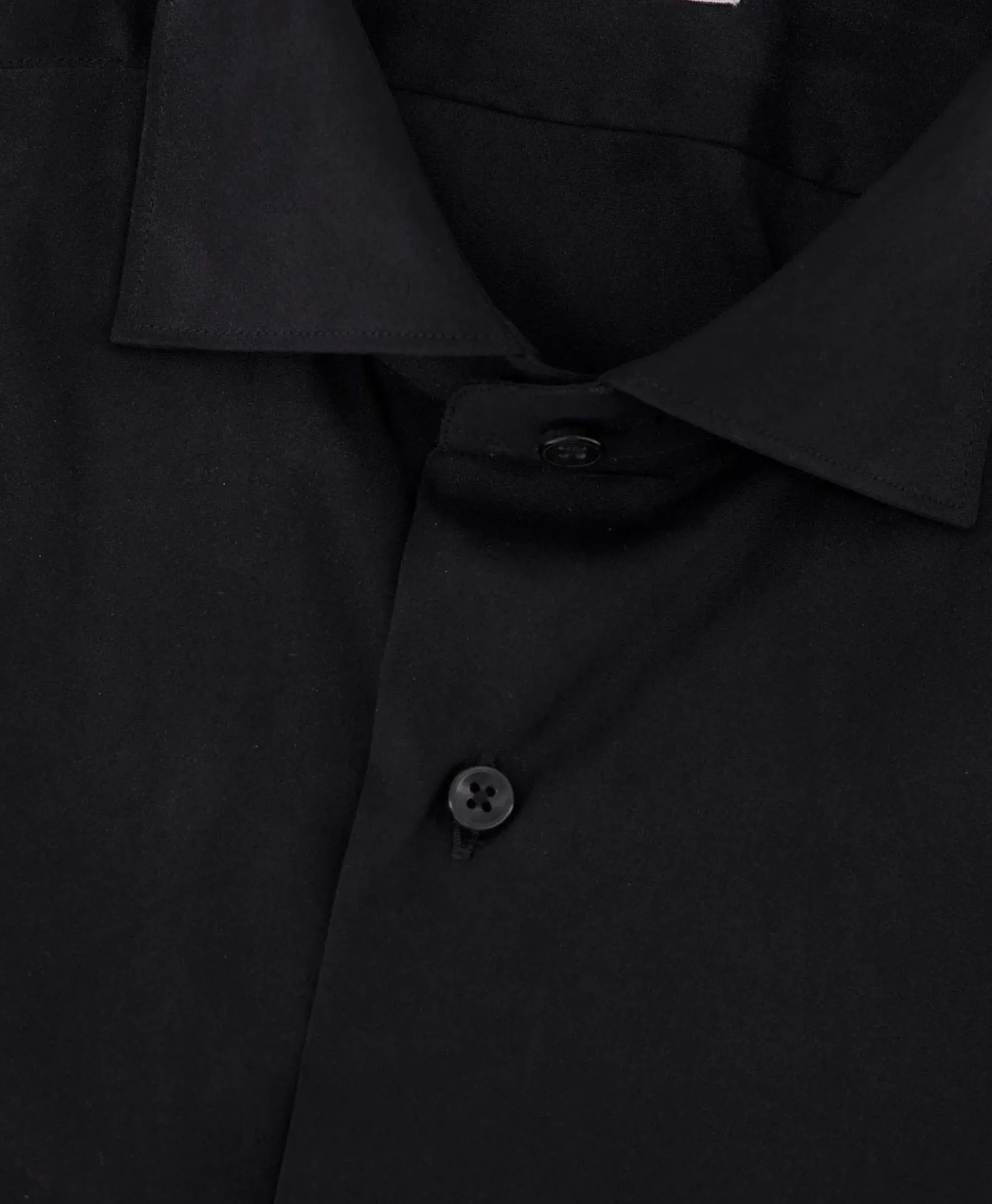 Overhemden^Xacus Tailor Fit Shirt Zwart