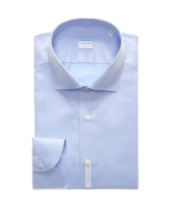 Overhemden^Xacus Travel Shirt Licht Blauw