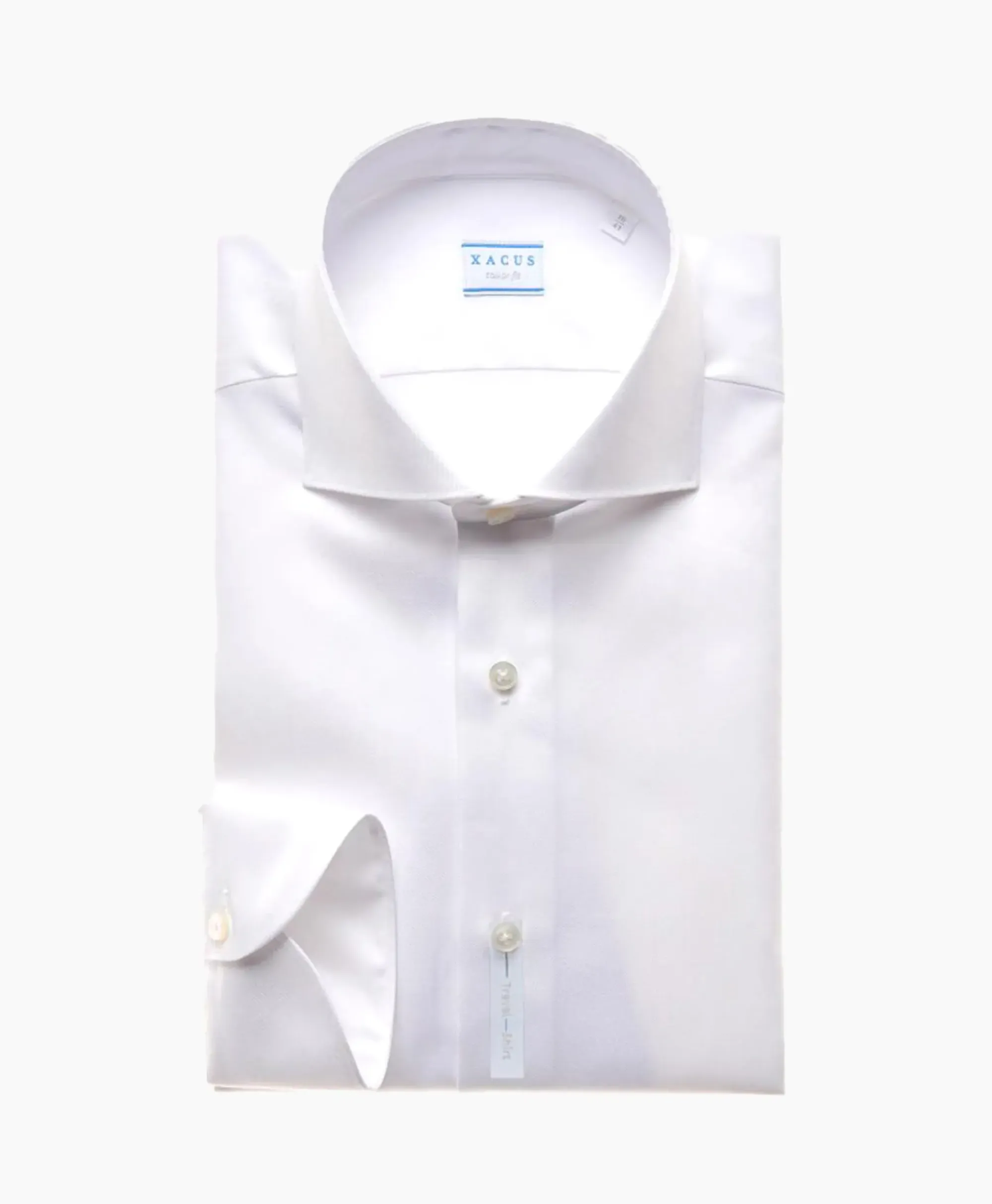 Overhemden^Xacus Travel Shirt Wit