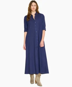 Bruiloftskleding^Xirena Maxi Jurk Boden Donker Blauw