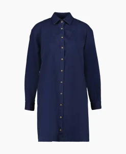Bruiloftskleding^Xirena Mini Jurk Keegan Twill Blauw