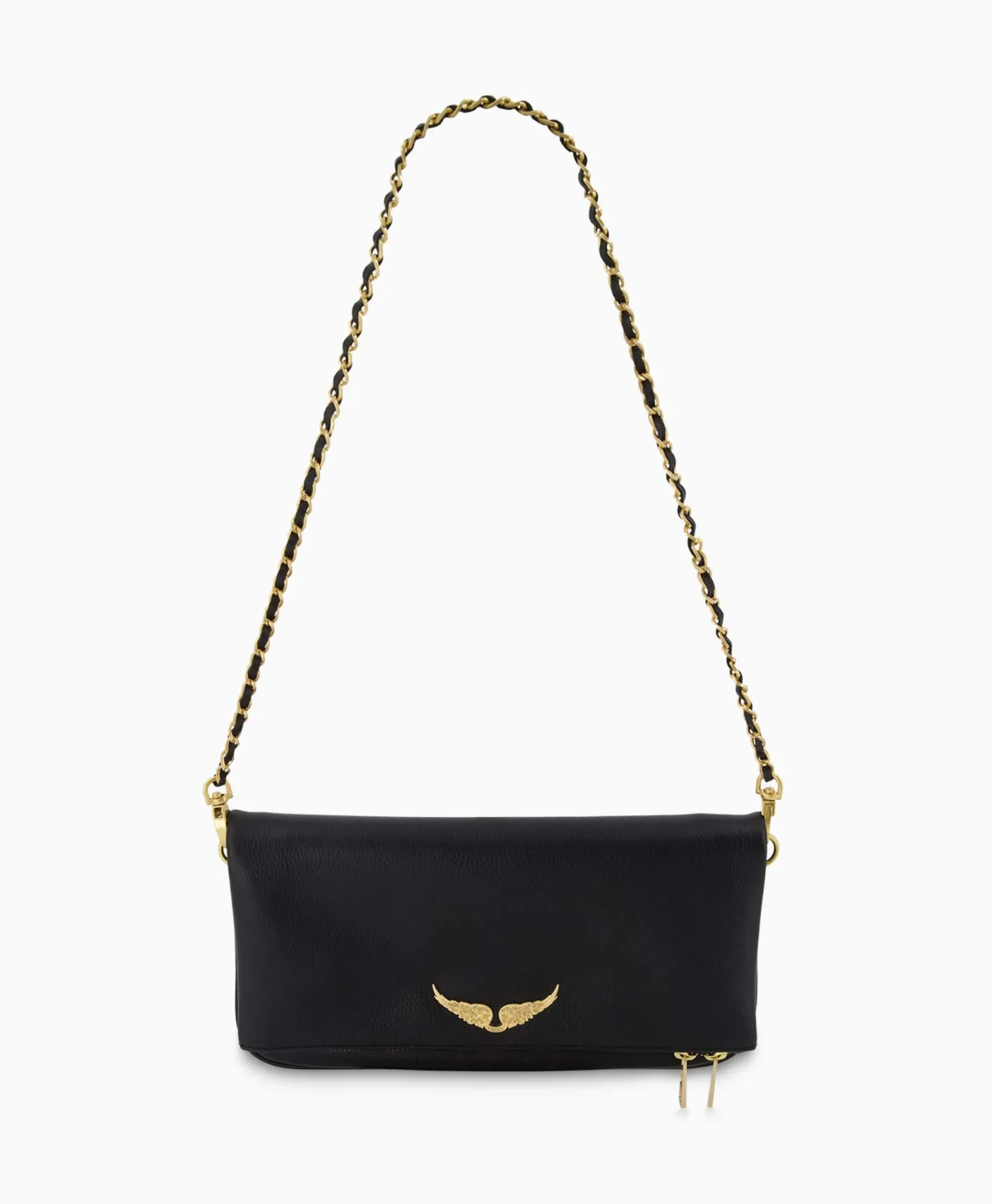 Tassen^Zadig & Voltaire Zadig & Voltaire Crossbody Tas Rock Grained Leather Zwart