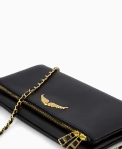 Tassen^Zadig & Voltaire Zadig & Voltaire Crossbody Tas Rock Grained Leather Zwart