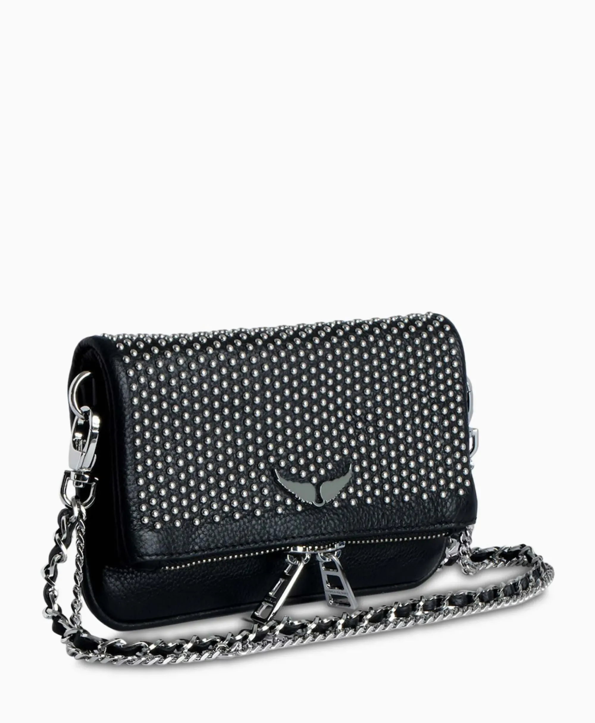 Tassen^Zadig & Voltaire Zadig & Voltaire Crossbody Tas Rock Nano Plumetis Zwart