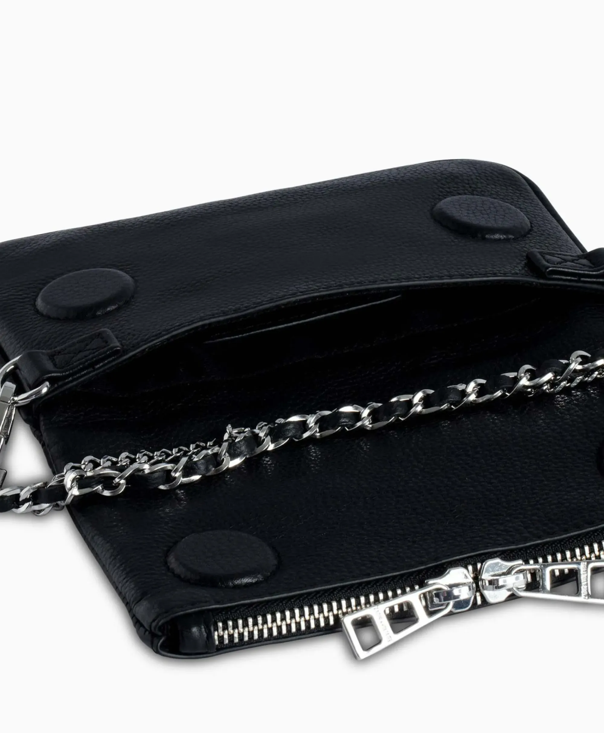 Tassen^Zadig & Voltaire Zadig & Voltaire Crossbody Tas Rock Nano Plumetis Zwart