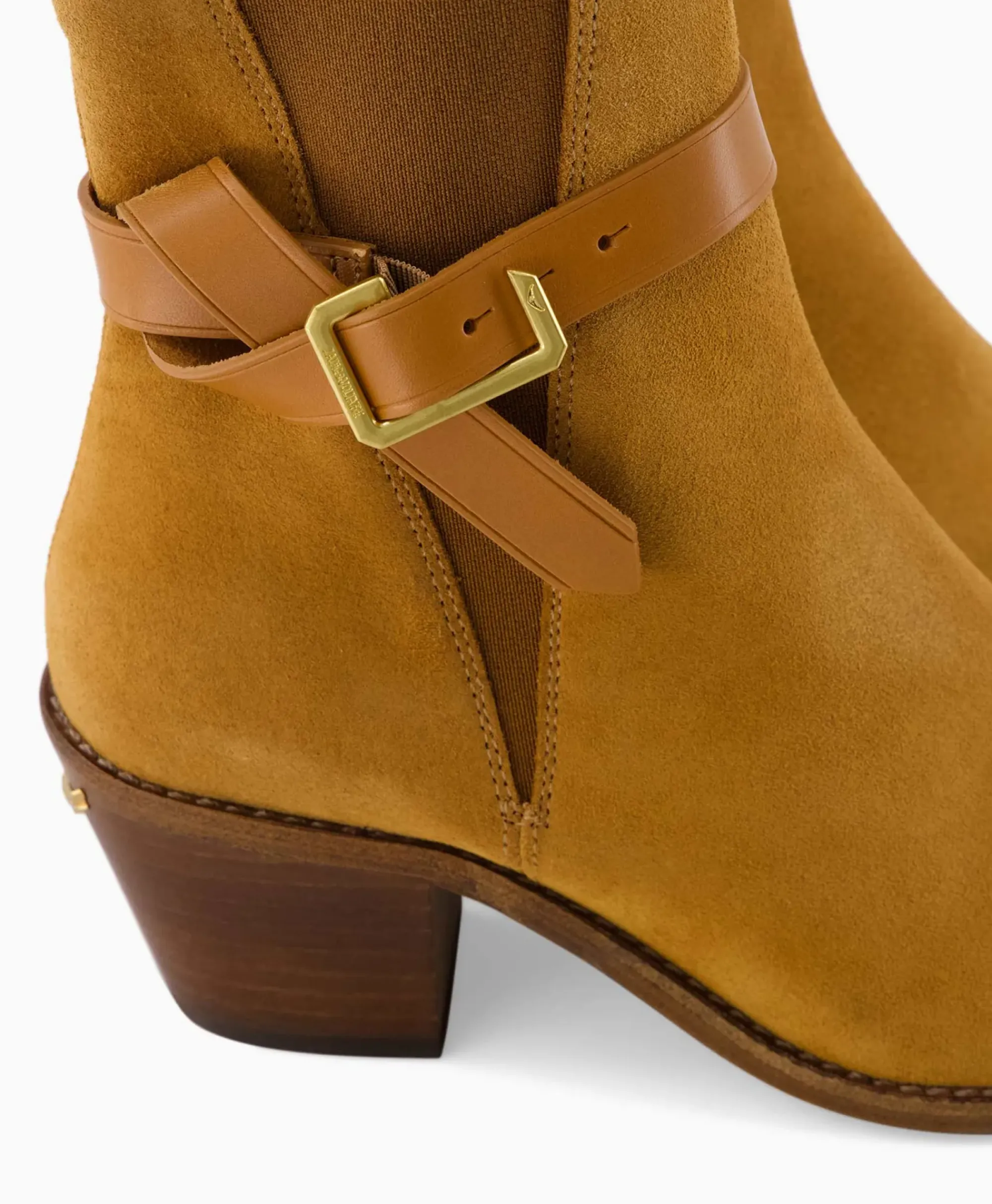 Laarzen^Zadig & Voltaire Zadig & Voltaire Enkellaars Tyler Cecilia Suede Bruin