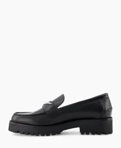 Instappers^Zadig & Voltaire Zadig & Voltaire Loafer Joecassin Semy Shiny Calfskin Zwart