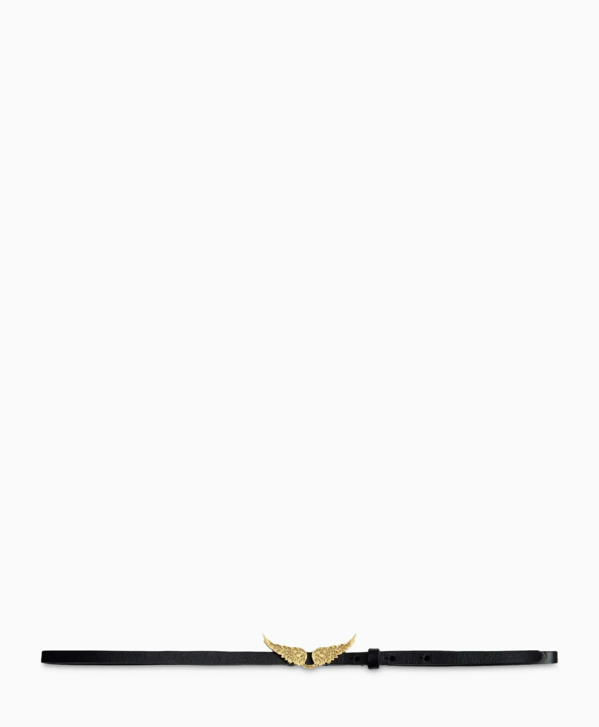 Riemen^Zadig & Voltaire Zadig & Voltaire Riem Rock Natural Leather Zwart