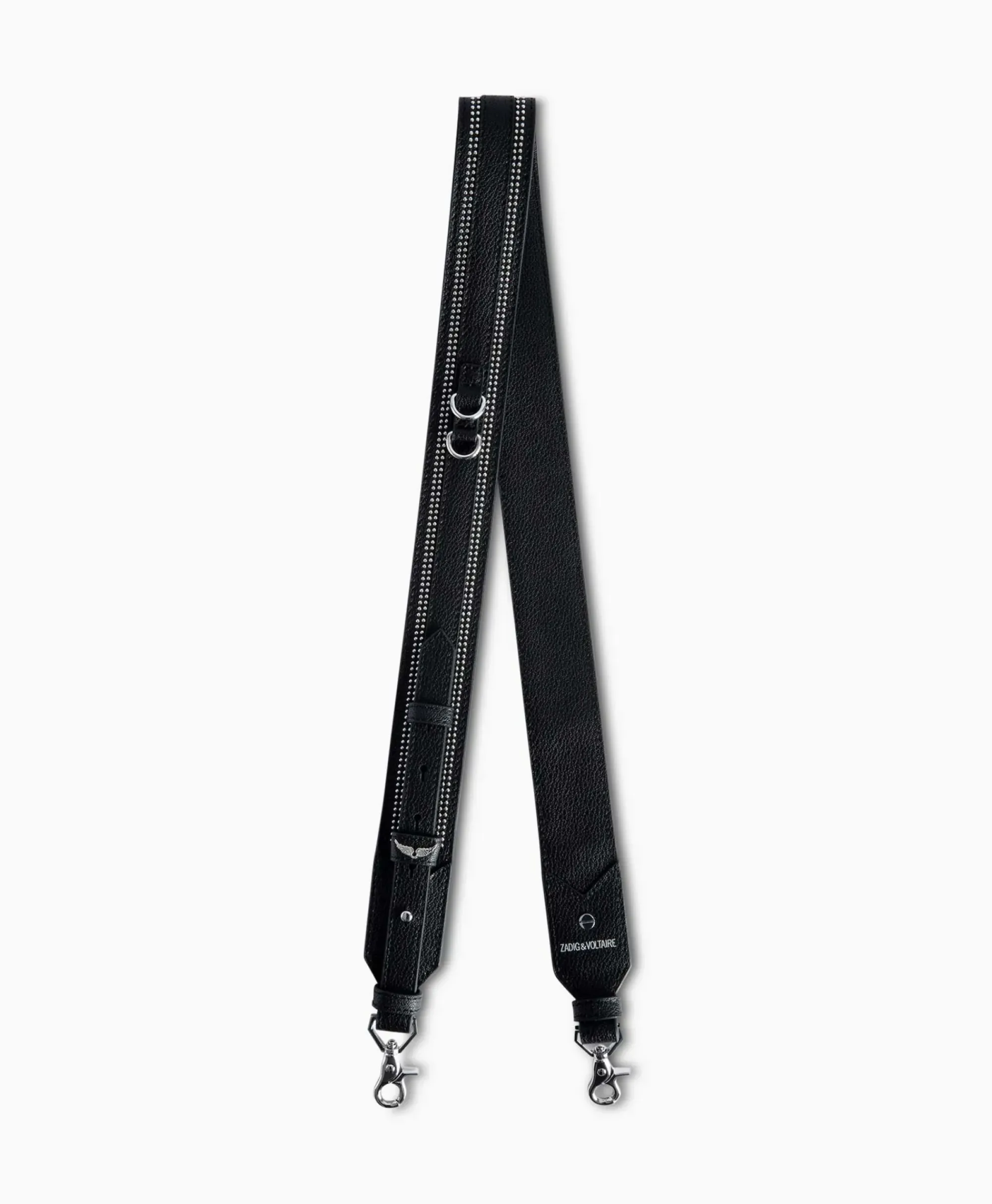 Riemen^Zadig & Voltaire Zadig & Voltaire Riem Strap Adjustable Overstudded Zwart