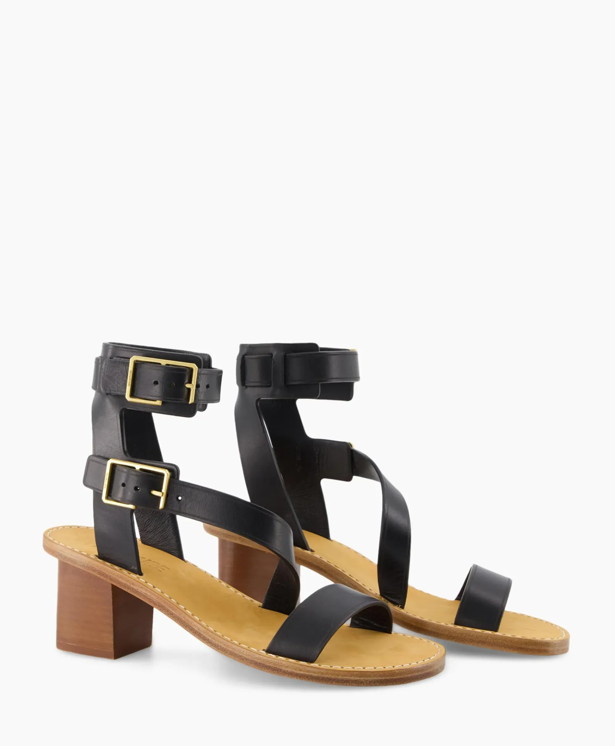 Sandalen^Zadig & Voltaire Zadig & Voltaire Sandaal Met Hak Cecilia Caprese Sandal Leather Zwart